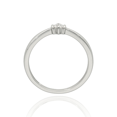 Fehér arany gyűrű 52-es méret (B52562)